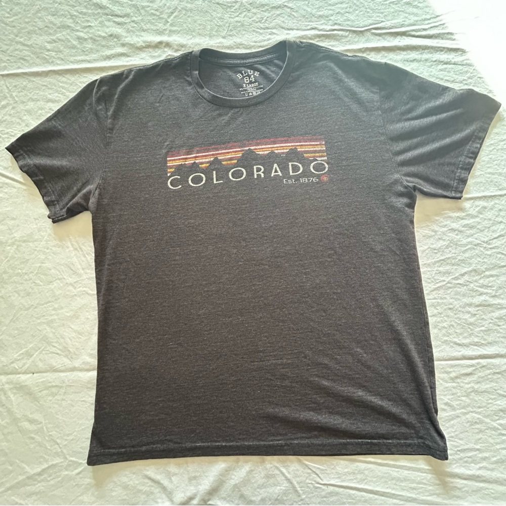 Blue 84 Men's Charcoal Colorado Tee